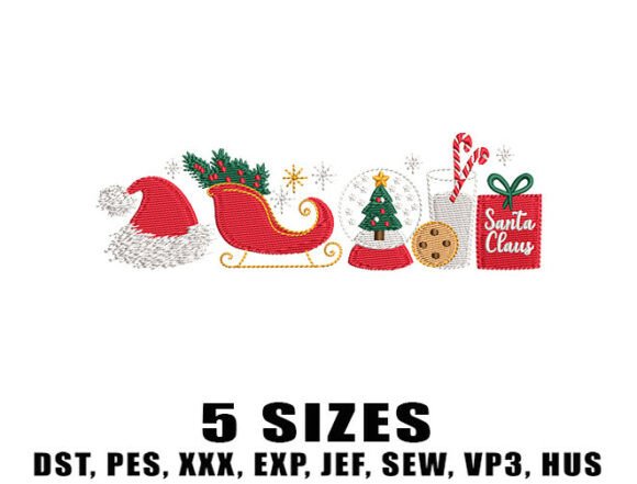Cozy Winter Christmas Embroidery Design
