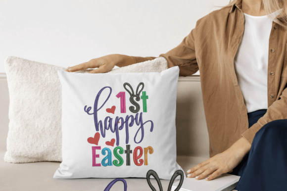 Happy Easter Embroidery Design