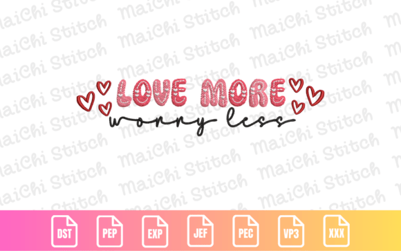 Valentine Quote Embroidery Design